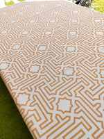 Load image into Gallery viewer, Tablecloth-Arabic geometric Gold
