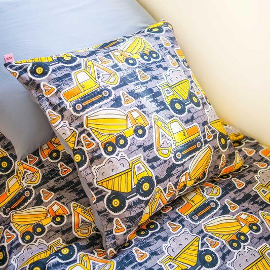 Duvet Cover  -trucks Pattern - kids