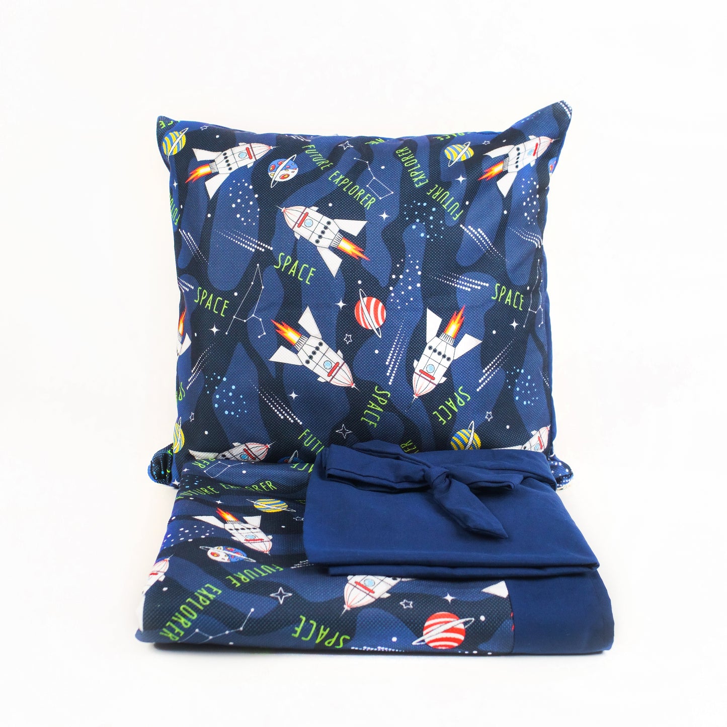 Duvet Cover Set ( 3 pieces )-Space Pattern -Kids