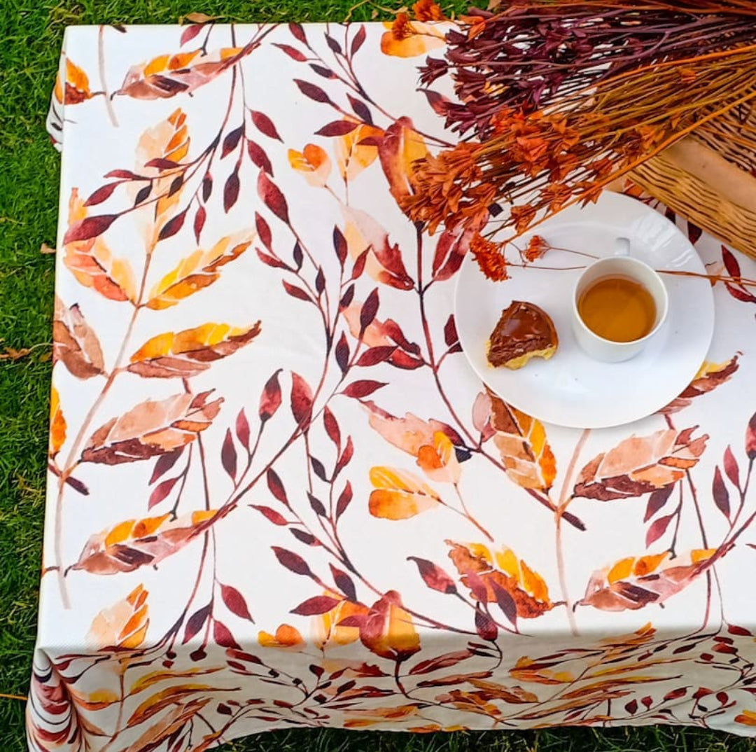 Tablecloth-Autumn Leaves printed 150*140 cm