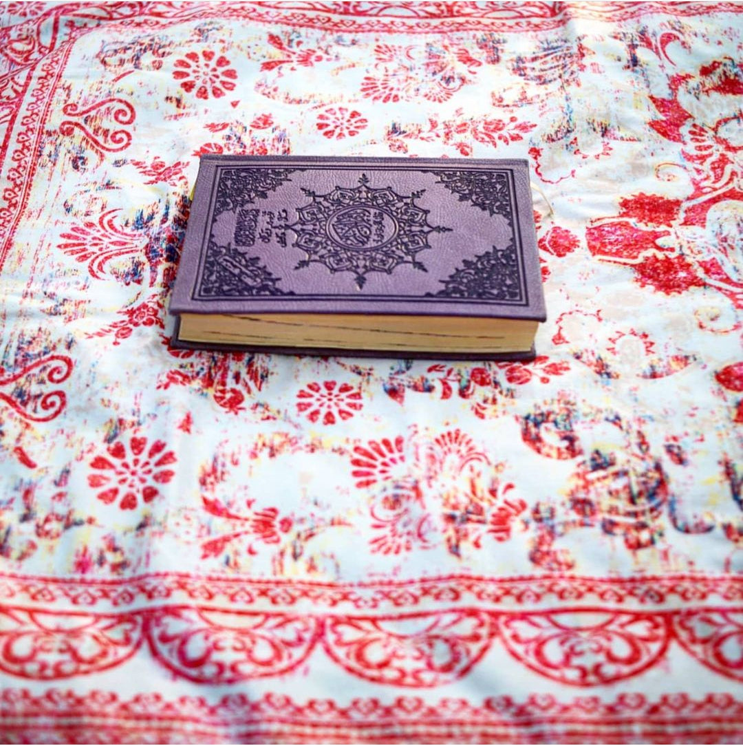 Small Vintage Pink Velvet Prayer Mats