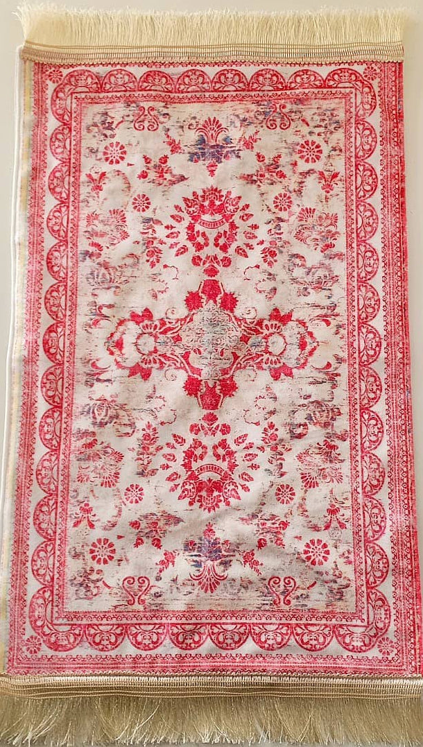 Small Vintage Pink Velvet Prayer Mats