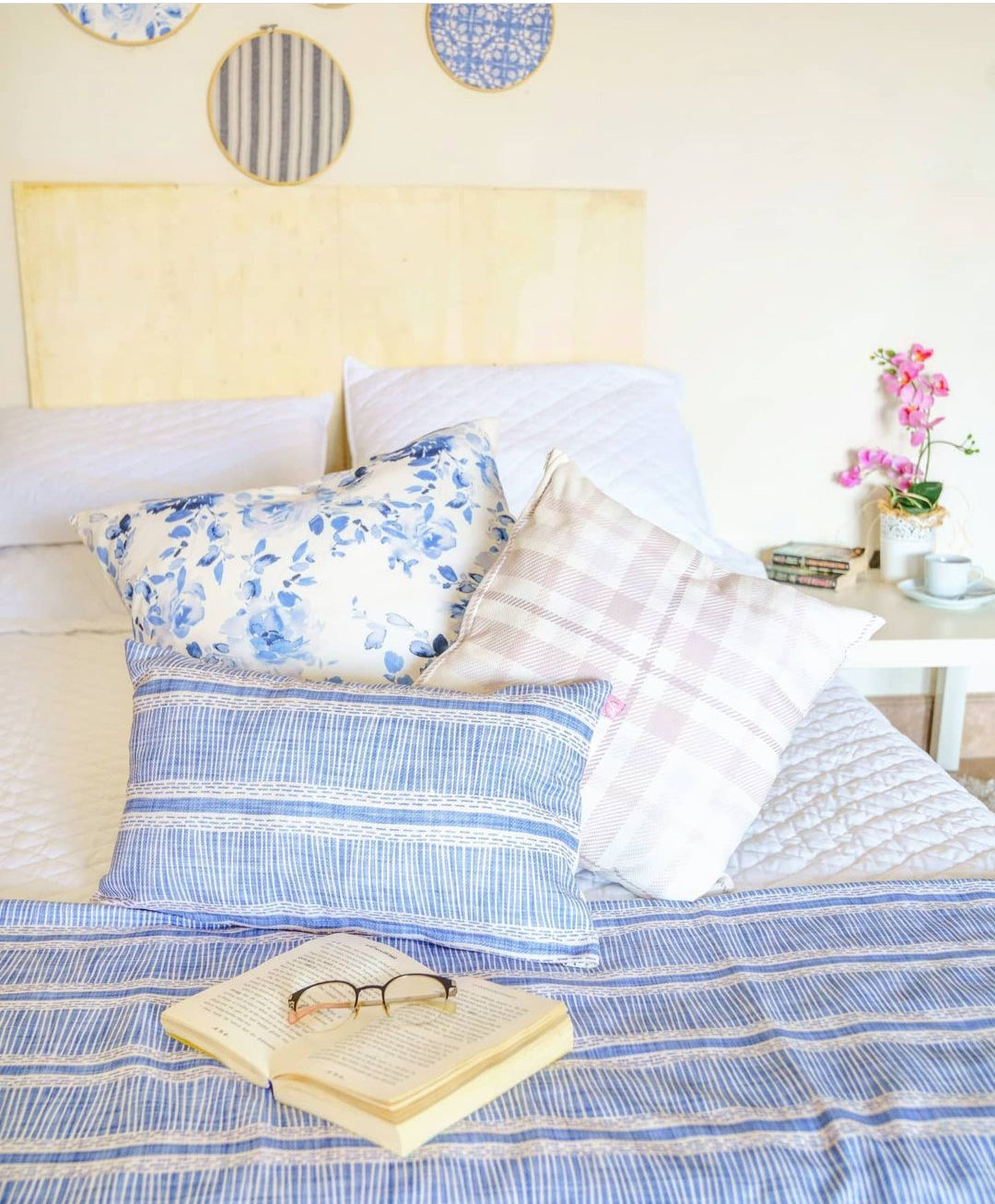 Cushion - Beige Gingham